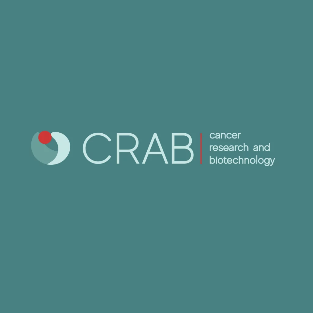 Mockup du logo CRAB designé par Marta Smirnova
